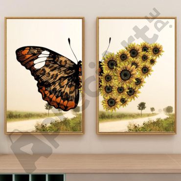 cuadros con mariposas arte abstracto