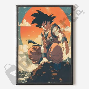 Cuadros de Anime - Ukiyo-e de Goku