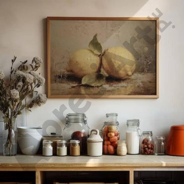 Cuadros de Bodegones de Fruta - Limones campestre

