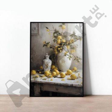 Cuadros de Bodegones de Fruta - Limones Vintage
