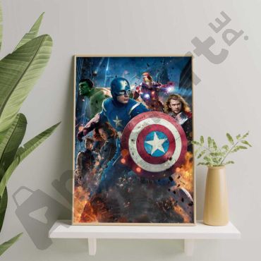 Cuadros de Peliculas - Capitan America y los Vengadores