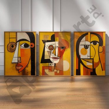 Cuadros de Picasso - La Expresión del Ser - Set de 3 -1