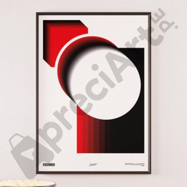 cuadros decorativos arte geometrico rojo y negro