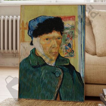 cuadros decorativos autorretrato con oreja vendada de van gogh