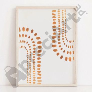 cuadros decorativos boho naranja