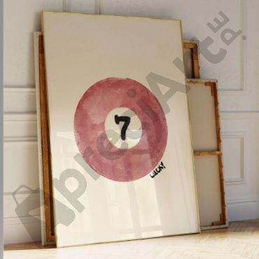 cuadros decorativos bola de billar vintage