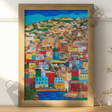 cuadros decorativos casas en marruecos