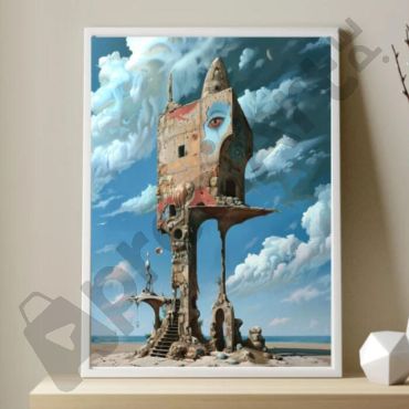 cuadros decorativos castillo surrealista