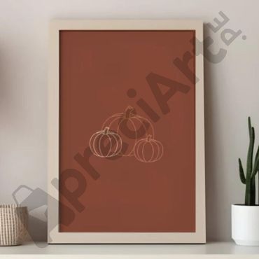 cuadros decorativos estampado de calabaza