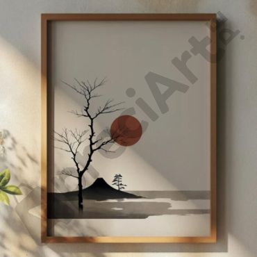 cuadros decorativos paisaje japones