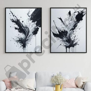 cuadros de arte moderno en blanco y negro