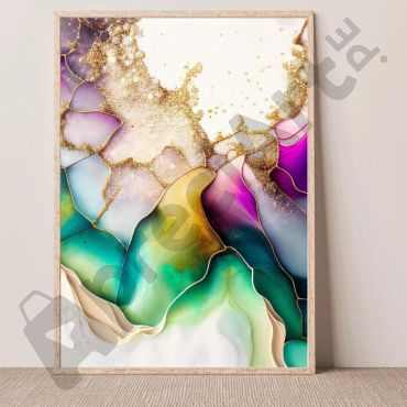 Cuadros para Baños - Mármol Celestial