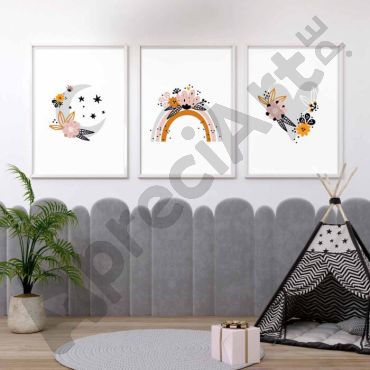 Cuadros para Bebés- El mundo de los Sueños - Set de 3