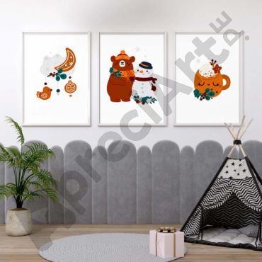 Cuadros para Bebés - Navidad Acogedora - Set de 3