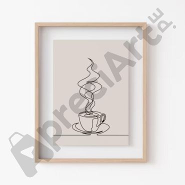 Cuadros para Cocina - Café Lineal 