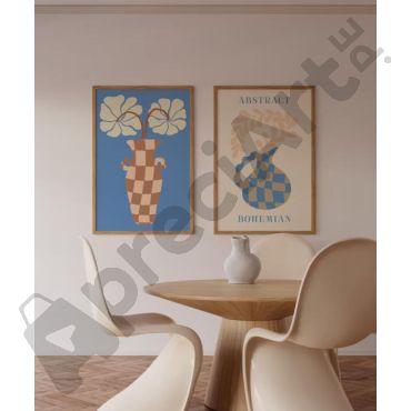 Cuadros para Comedor - Comedor Abstracto Set de 2
