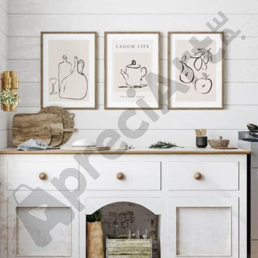 Cuadros para Comedor - Elegancia Culinaria Set de 3