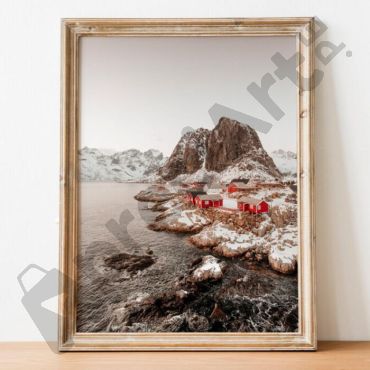 cuadros para oficina casa y montaña de noruega