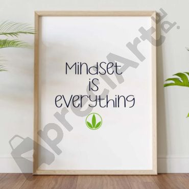 cuadros para oficina frase mindset is everything