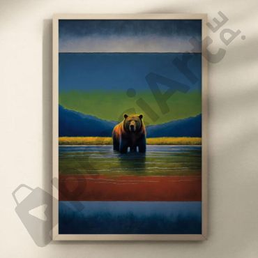cuadros para oficina oso grizzly