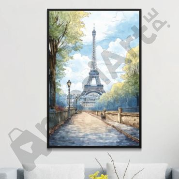 cuadros para oficina paisaje de la torre eiffel