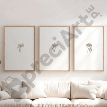 cuadros para sala flores minimalistas