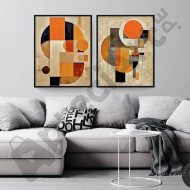 Cuadros para Sala - Geometría Abstracta Set de 3