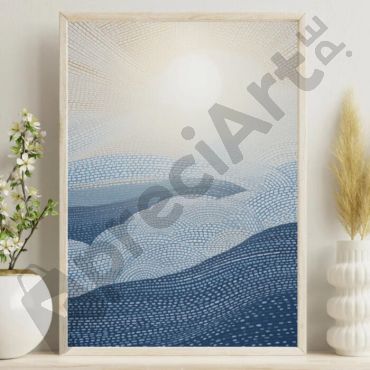 cuadros para sala mar de puntos