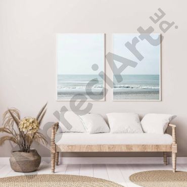 Cuadros para Sala - Olas de Mar Set de 2