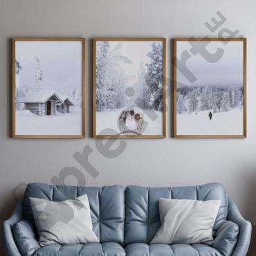 cuadros para sala paisajes invernales