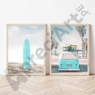 Cuadros para Sala - Tabla de surf Set de 2


