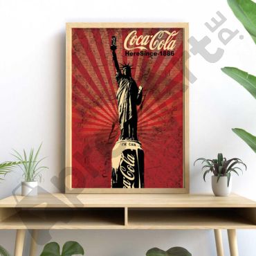 Cuadros Pop Art - Coca Cola Statue of Liberty