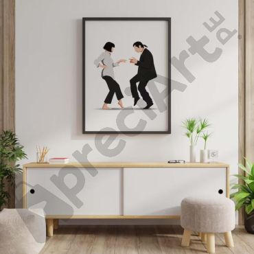Cuadros de Peliculas - Pulp Fiction Minimalista