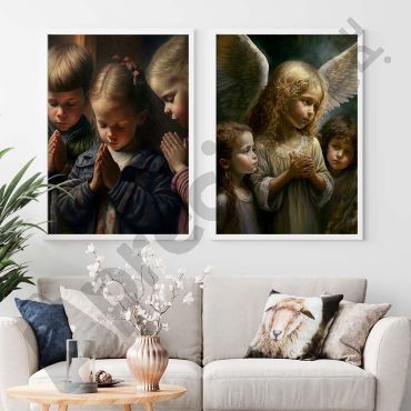 Cuadros Religiosos - Inoncencia infantil - Set de 2