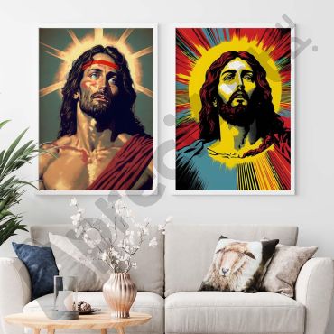 Cuadros Religiosos - Jesús el Mesías - Set de 2