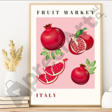 Cuadros Para Cocina - Mercado de Frutas - Set de 3