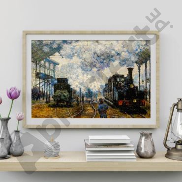 Cuadros de Famosos - La Estación de Saint-Lazare de Claude Monet