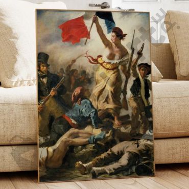 Cuadros de Famosos - La Libertad Guiando al Pueblo de Eugène Delacroix