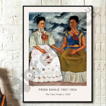 Cuadros de Famosos - Las dos Fridas de Frida Kahlo
