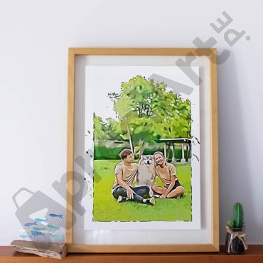 Cuadros Personalizados - Caricaturízate con tu Amigo Peludo