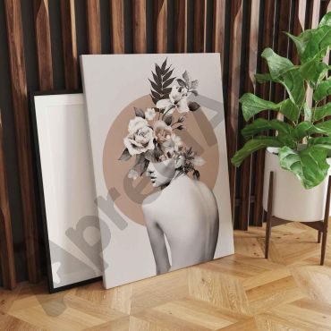 Cuadros Aesthetic - Mujer Flor
