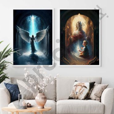Cuadros Religiosos - Poderío Católico - Set de 2
