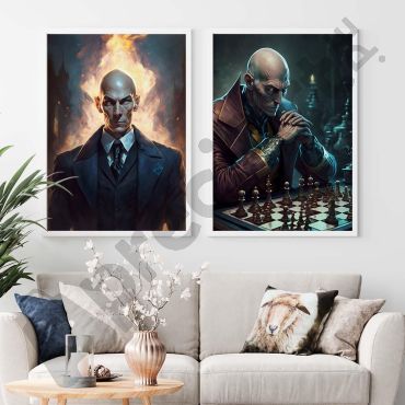 Cuadros de Superhéroes - Profesor X - Set de 2
