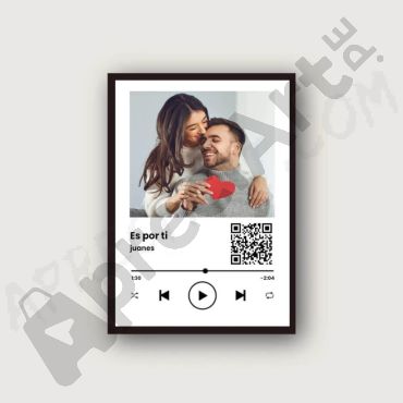Cuadros Personalizados - Cuadros Spotify con QR
