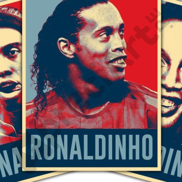 Cuadros de Fútbol - Trío Ronaldinho - Set de 3