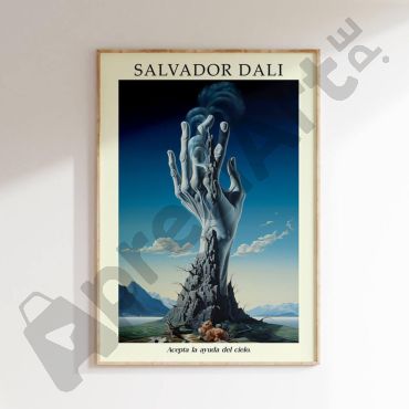 Cuadros de Famosos - Ayuda del Cielo de Dalí