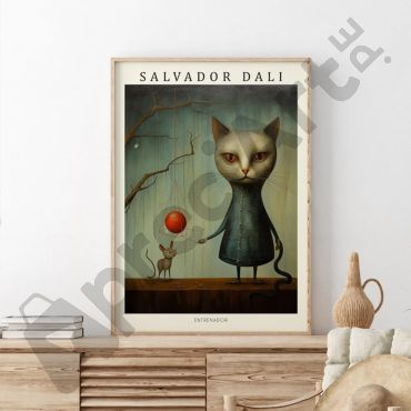 Cuadros de Salvador Dalí - Surrealismo Felino