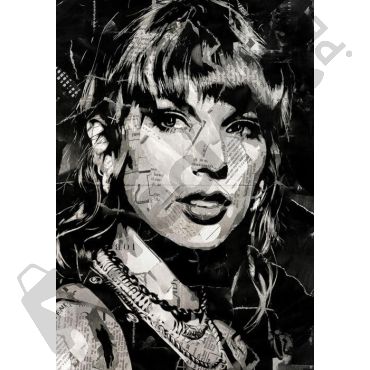 poster taylor swift efecto papel