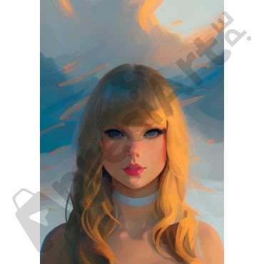 Poster Taylor Swift efecto pintura