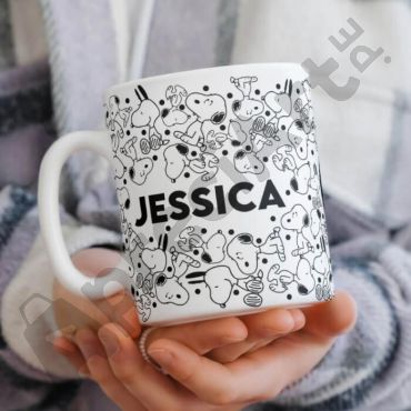 Tazas con Foto - Snoopy con patrones